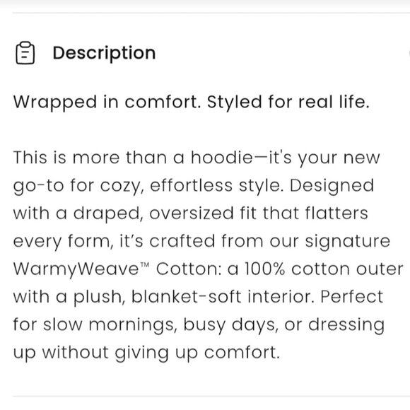 THE WARMY OVERSIZED HOODIE DRESS/SWEATSHIRT 'IRIS LAVENDER' - Picture 10 of 15